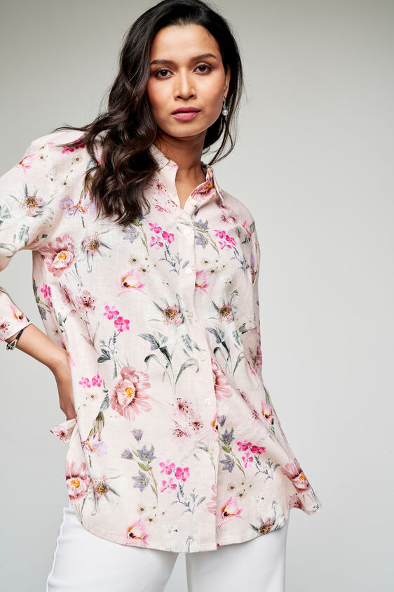 Blushing Blooms Top, Cream, image 4